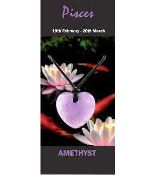 Pisces Natural Jewellery Heart Necklace